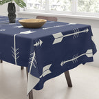 Blue Arrow Pattern  Tablecloth Gallery Image 3