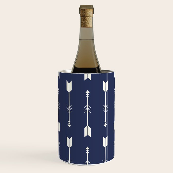 Blue Arrow Pattern  Wine Chiller Gallery Image 2