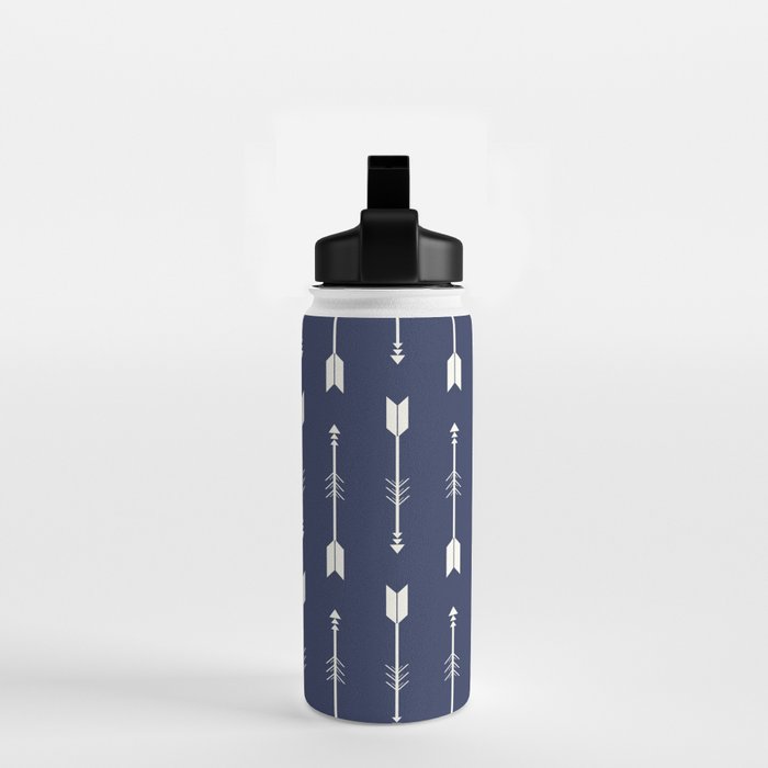 Blue Arrow Pattern  Water Bottle Gallery Image 2