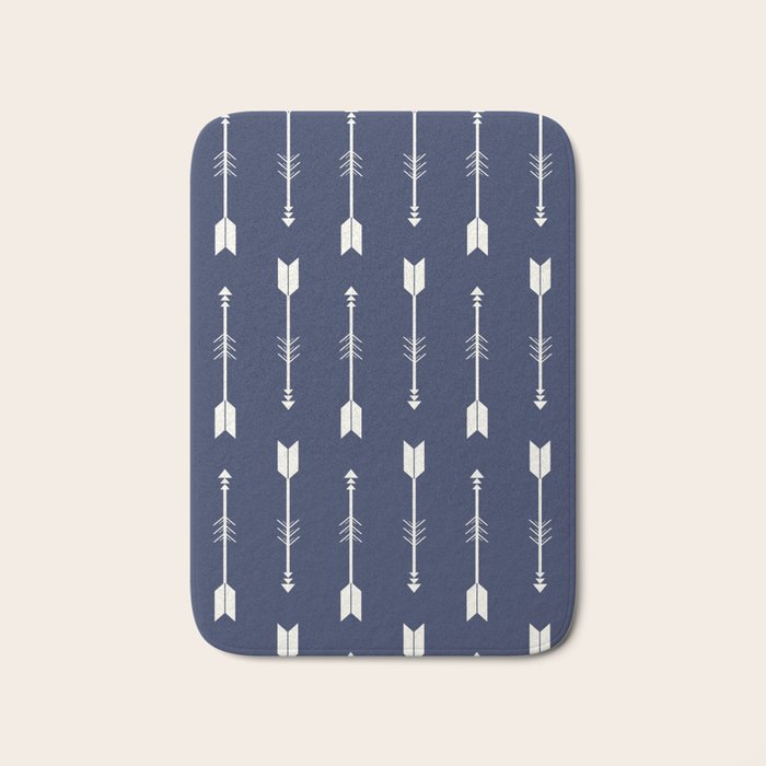 Blue Arrow Pattern  Bath Mat Gallery Image 1