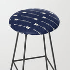 Blue Arrow Pattern  Stool Gallery Image 2