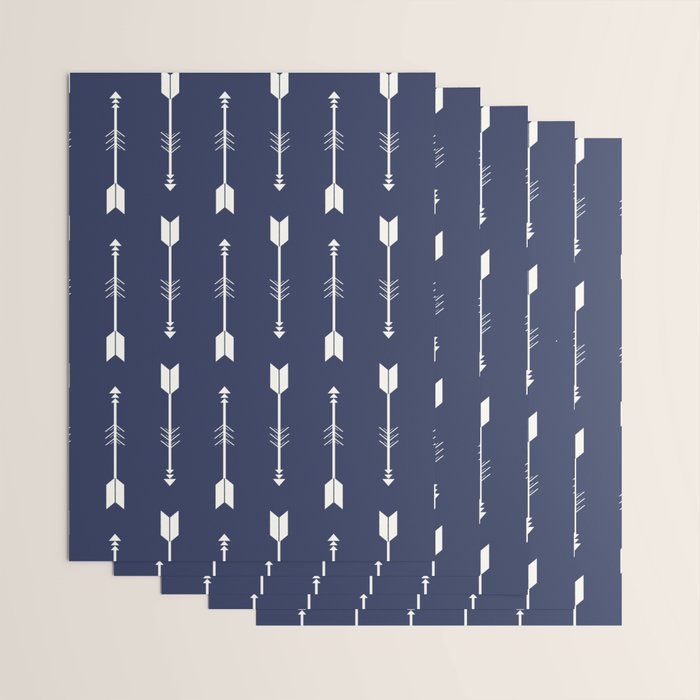 Blue Arrow Pattern  Wrapping Paper Gallery Image 3