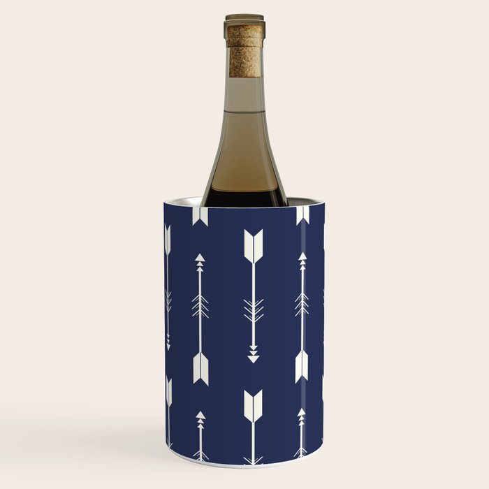 Blue Arrow Pattern  Wine Chiller Gallery Image 3