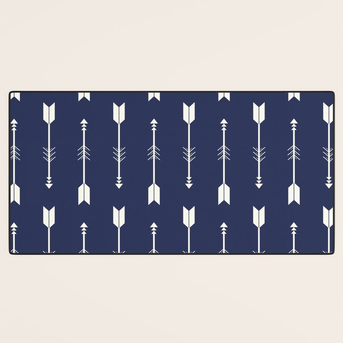 Blue Arrow Pattern  Desk Mat Gallery Image 3