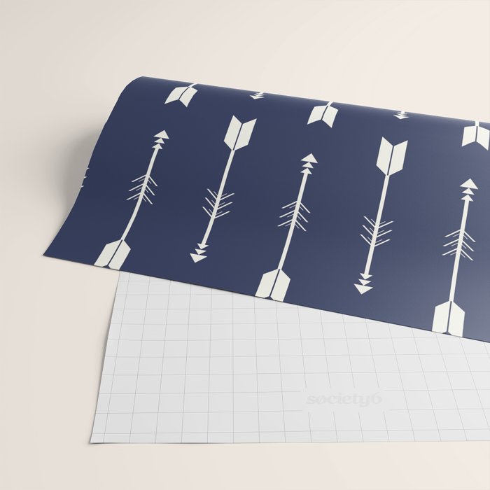 Blue Arrow Pattern  Wrapping Paper Gallery Image 2