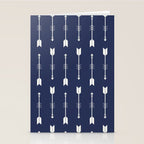 Blue Arrow Pattern  Stationery Card Gallery Image 2