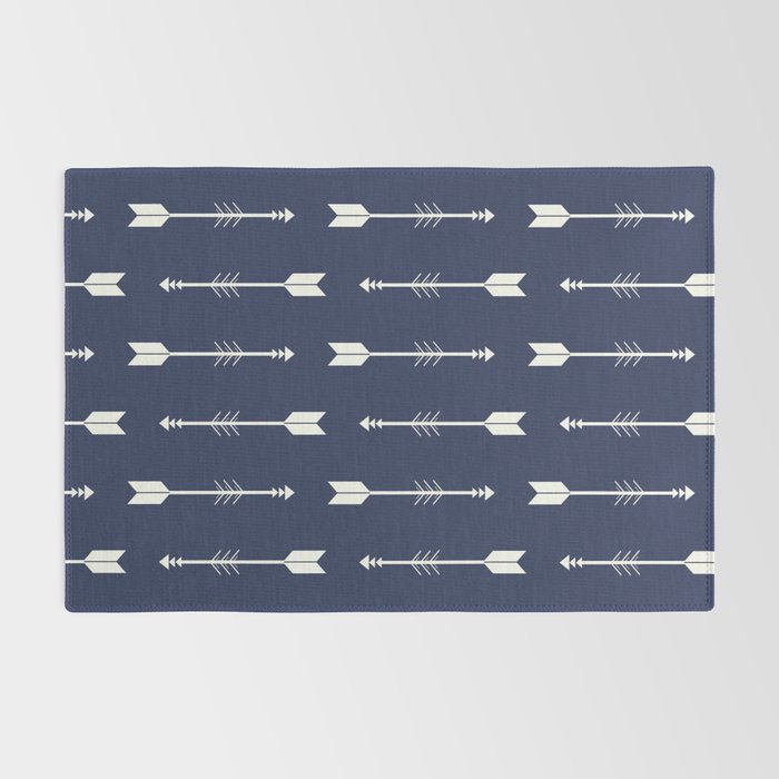 Blue Arrow Pattern  Rug Gallery Image 2