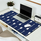 Blue Arrow Pattern  Desk Mat Gallery Image 2