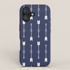 Blue Arrow Pattern  iPhone Case Gallery Image 1