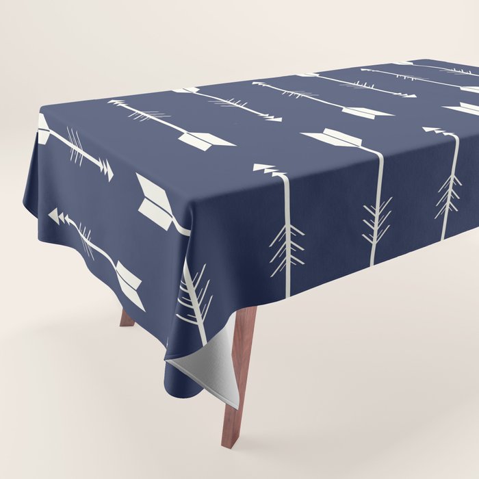 Blue Arrow Pattern  Tablecloth