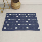 Blue Arrow Pattern  Rug Gallery Image 1