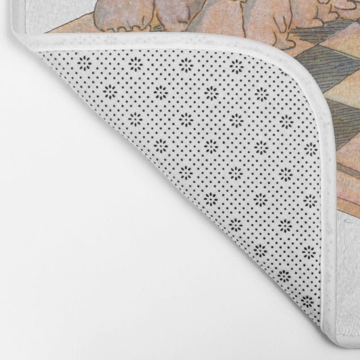 Bunny chess Bath Mat Gallery Image 2
