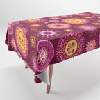 Here Comes the Sun - Pink and Magenta Tablecloth Gallery Image 1