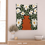 Blooming pottery night    Wall Tapestry Gallery Image 2