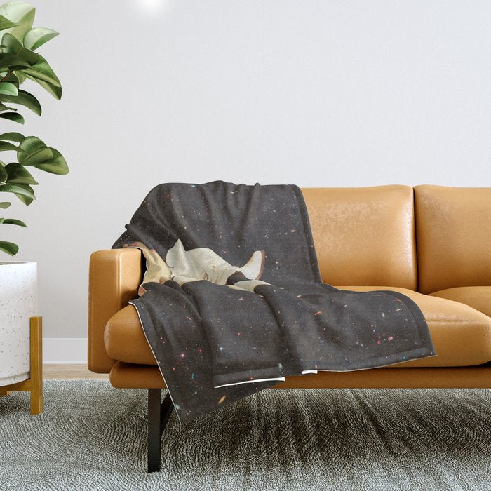 These Boots - Space & Stars Cowgirl Throw Blanket Gallery Image 1