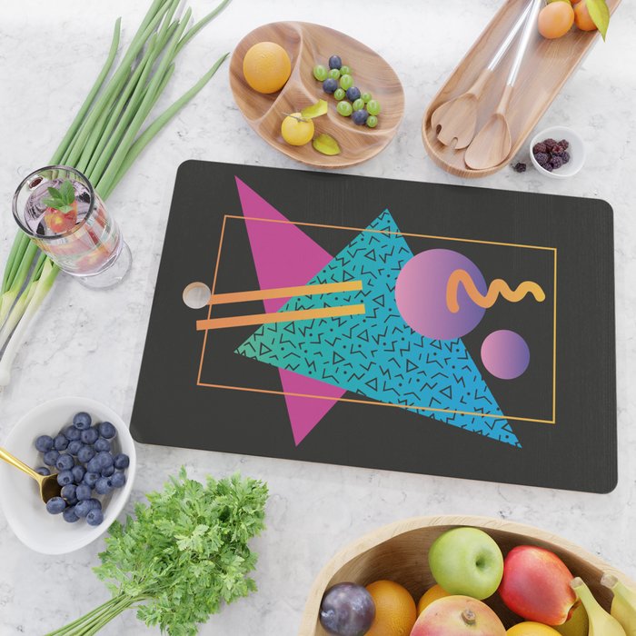 Memphis Pattern 24 - 80s / 90s Retro Cutting Board Gallery Image 2