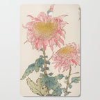 Japanese Chrysanthemum Woodblock Print #6 Cutting Board Gallery Image 1