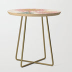 Japanese Chrysanthemum Woodblock Print #6 Side Table Gallery Image 1