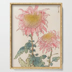 Japanese Chrysanthemum Woodblock Print #6 Serving Tray Gallery Image 1