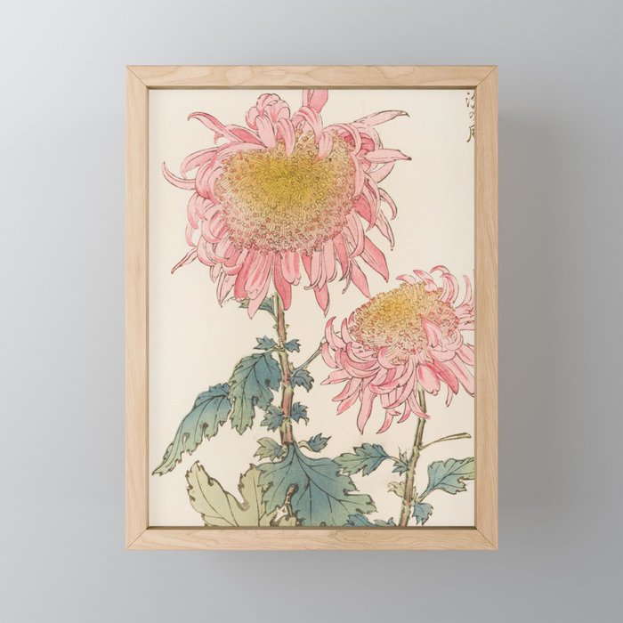 Japanese Chrysanthemum Woodblock Print #6 Mini Art Print Gallery Image 1
