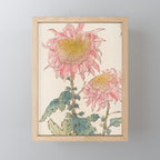 Japanese Chrysanthemum Woodblock Print #6 Mini Art Print Gallery Image 1