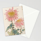 Japanese Chrysanthemum Woodblock Print #6 Stationery Card Gallery Image 2