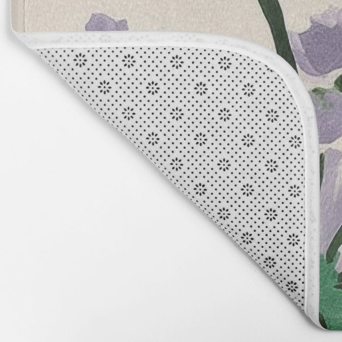Modern Lavender Garden Bath Mat Gallery Image 2