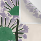 Modern Lavender Garden Wall Tapestry Gallery Image 3