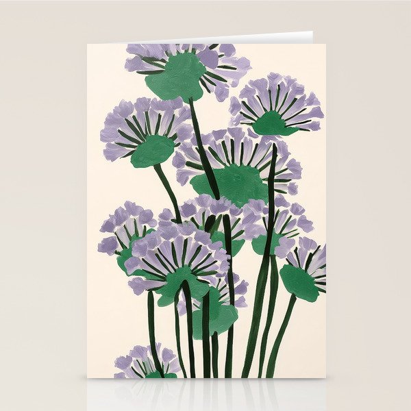 Modern Lavender Garden Stationery Card Gallery Image 2