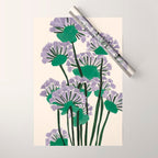 Modern Lavender Garden Wrapping Paper Gallery Image 1