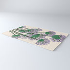 Modern Lavender Garden Rug Gallery Image 3