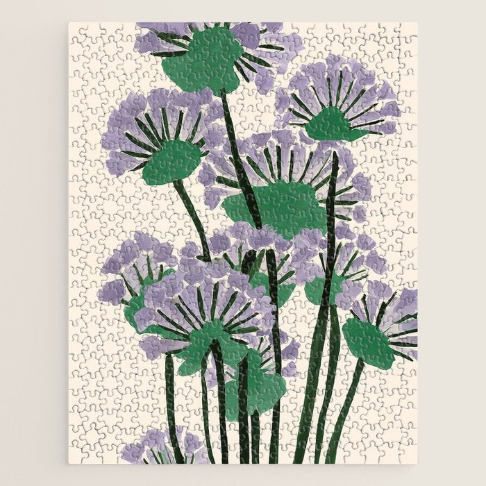 Modern Lavender Garden Jigsaw Puzzle Gallery Image 1