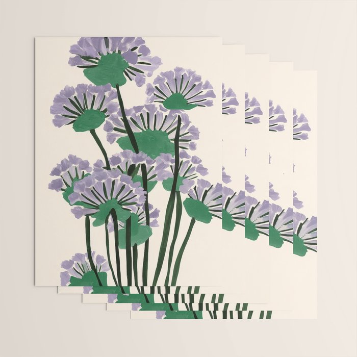 Modern Lavender Garden Wrapping Paper Gallery Image 3
