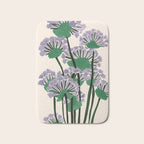 Modern Lavender Garden Bath Mat Gallery Image 1