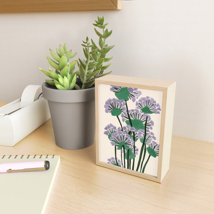 Modern Lavender Garden Mini Art Print Gallery Image 2