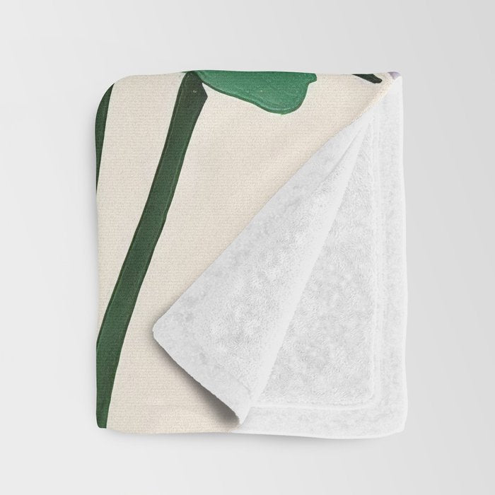 Modern Lavender Garden Throw Blanket Gallery Image 3