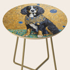 Gustav Klimt Style Portrait of Seated Dog Side Table Gallery Image 2