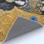Gustav Klimt Style Portrait of Seated Dog Rug Gallery Image 4