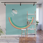 Skateboarding cloud Wall Mural Gallery Image 1