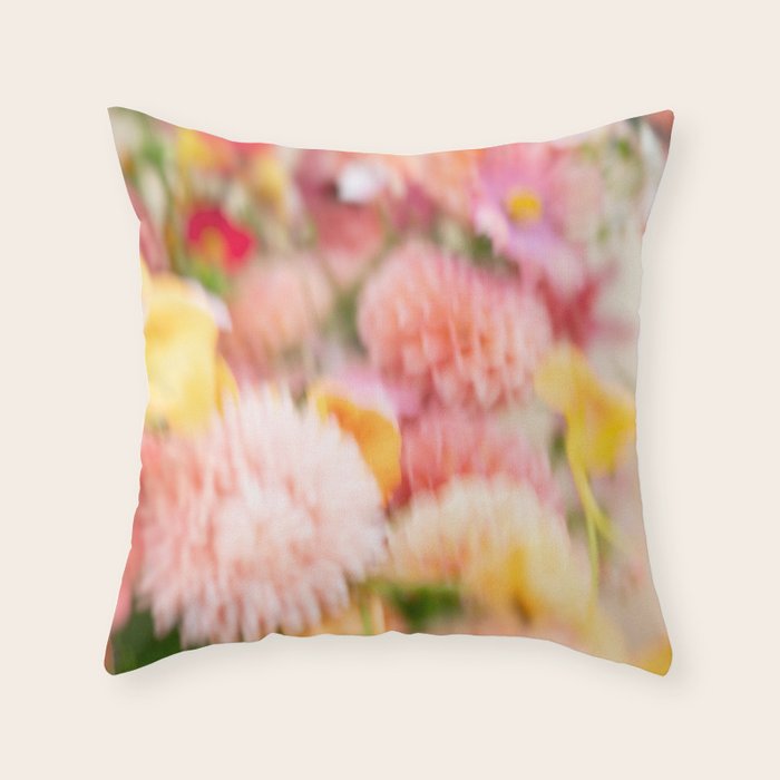 Moving flowers - Abstract Floral Photography Throw Pillow Gallery Image 6