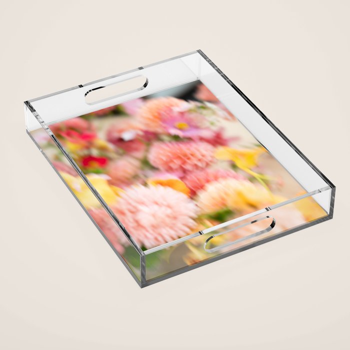 Moving flowers - Abstract Floral Photography Acrylic Tray Gallery Image 1