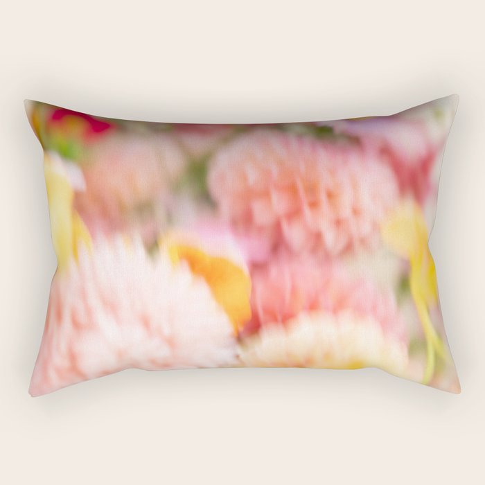 Moving flowers - Abstract Floral Photography Rectangular Pillow Gallery Image 1