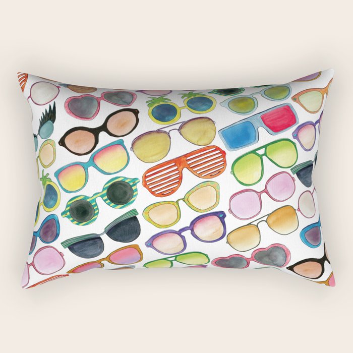 Sunglasses by Veronique de Jong Rectangular Pillow Gallery Image 1