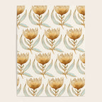 Bohemian Sunflower Pattern Poster Gallery Image 4