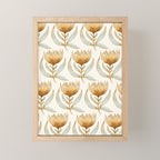 Bohemian Sunflower Pattern Mini Art Print Gallery Image 1