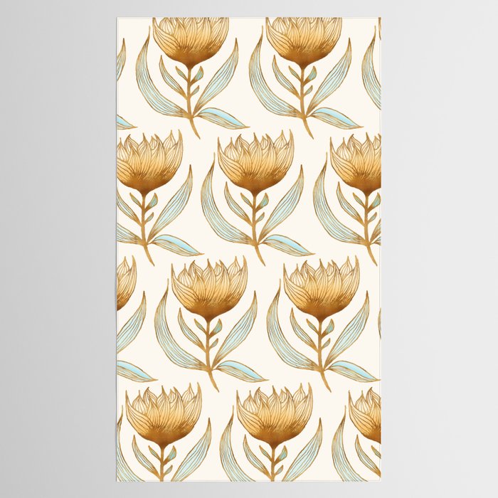 Bohemian Sunflower Pattern Tablecloth Gallery Image 2