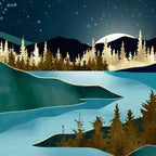 Autumn River Night Coffee Mug Gallery Image 2