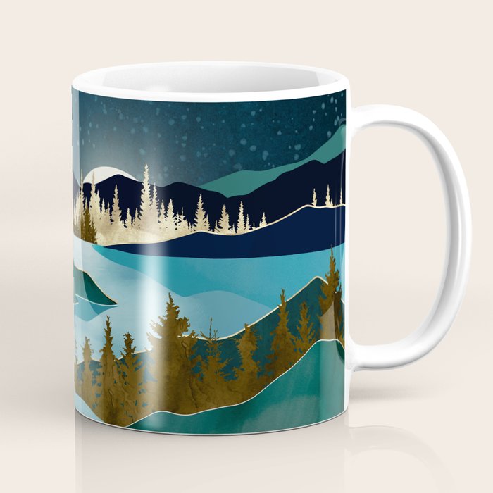 Autumn River Night Coffee Mug Gallery Image 1
