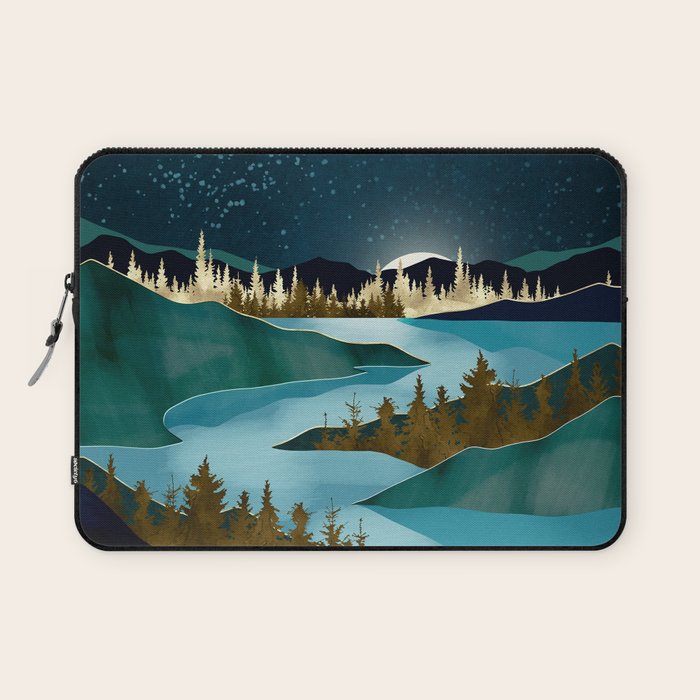 Autumn River Night Laptop Sleeve Gallery Image 1