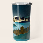 Autumn River Night Travel Mug Gallery Image 2